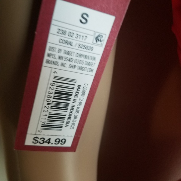 NWT V neck cross back one peice swimsuit-XS/S/XL - Picture 4 of 4